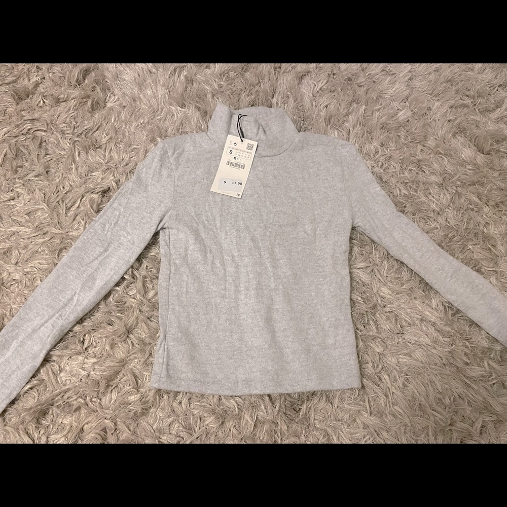 Zara mock neck top